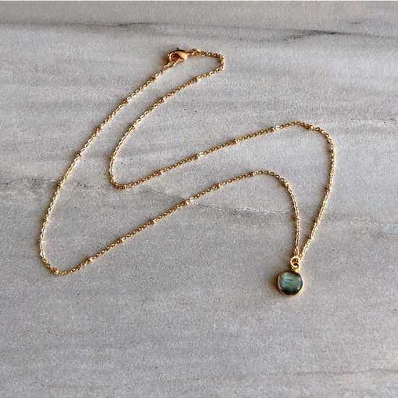 Labradorite Boho Choker Necklace - Picture 5 of 8